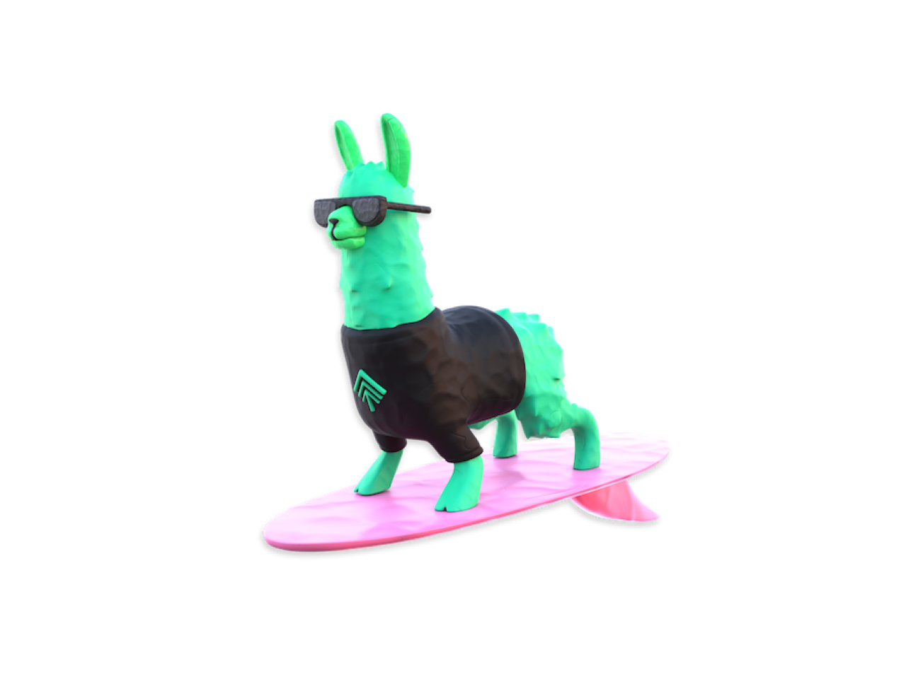 llama-surfing